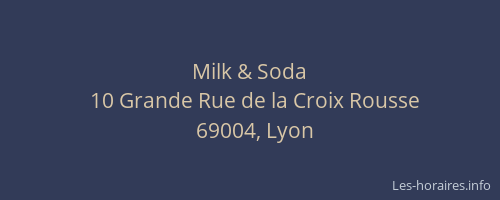 Milk & Soda