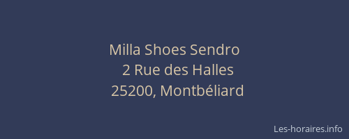 Milla Shoes Sendro