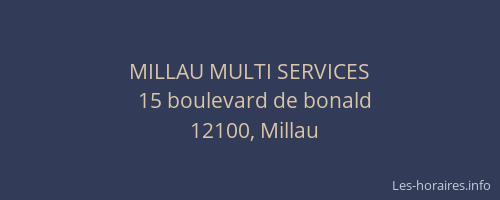 MILLAU MULTI SERVICES