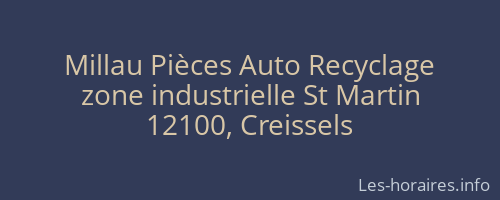 Millau Pièces Auto Recyclage