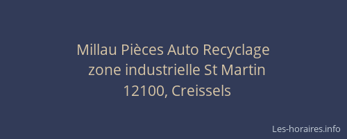 Millau Pi&egrave;ces Auto Recyclage