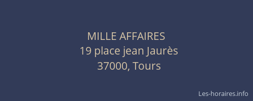 MILLE AFFAIRES
