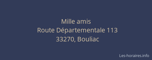 Mille amis