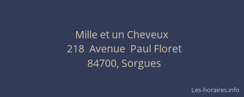 Mille et un Cheveux