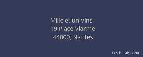 Mille et un Vins