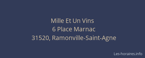 Mille Et Un Vins