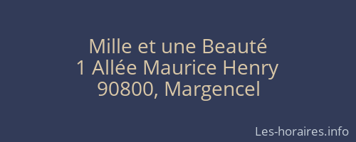Mille et une Beauté