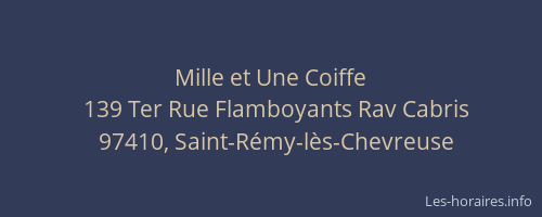 Mille et Une Coiffe