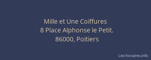 Mille et Une Coiffures
