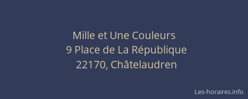 Mille et Une Couleurs