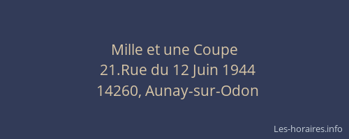 Mille et une Coupe