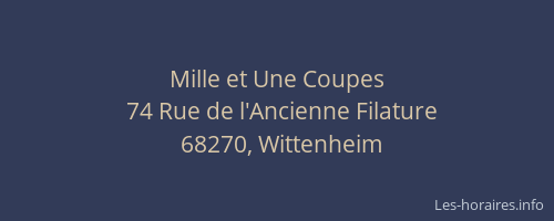Mille et Une Coupes