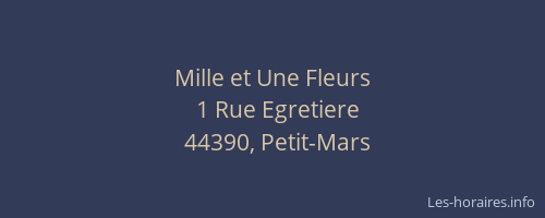 Mille et Une Fleurs