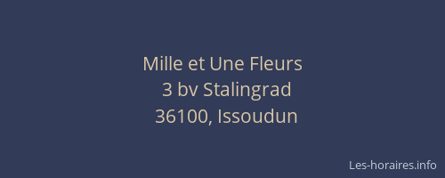 Mille et Une Fleurs