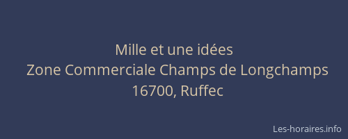Mille et une id&eacute;es