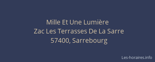 Mille Et Une Lumi&egrave;re