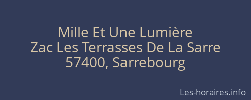 Mille Et Une Lumière