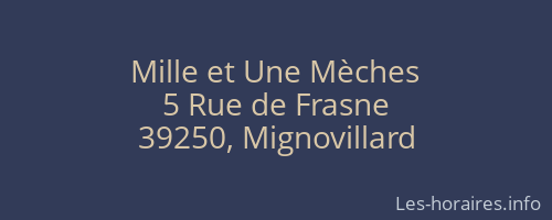 Mille et Une Mèches