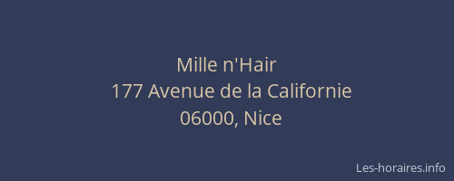 Mille n'Hair