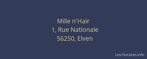 Mille n'Hair
