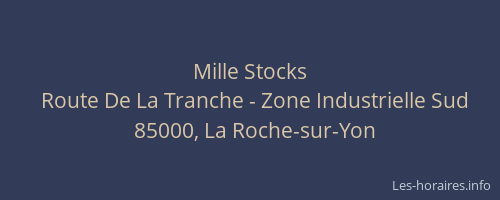 Mille Stocks