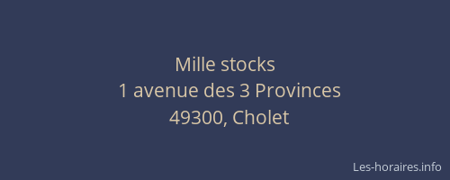 Mille stocks