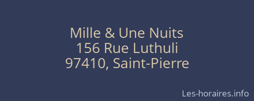 Mille & Une Nuits