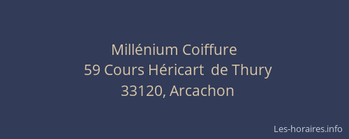 Mill&eacute;nium Coiffure