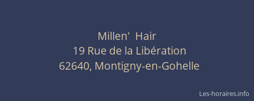Millen'  Hair