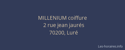 MILLENIUM coiffure