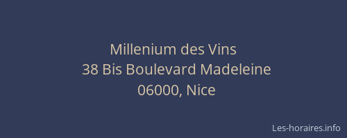 Millenium des Vins