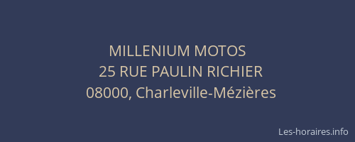 MILLENIUM MOTOS