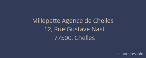 Millepatte Agence de Chelles