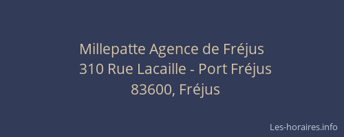 Millepatte Agence de Fréjus