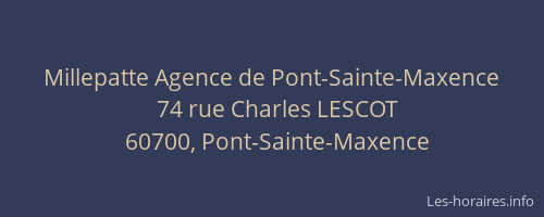 Millepatte Agence de Pont-Sainte-Maxence