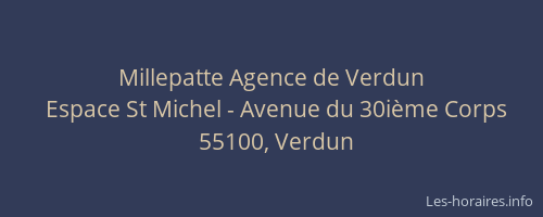 Millepatte Agence de Verdun