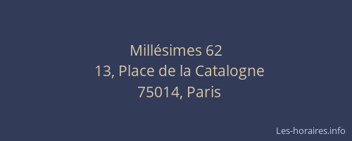 Millésimes 62