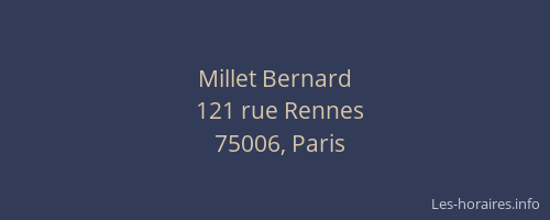 Millet Bernard
