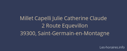 Millet Capelli Julie Catherine Claude