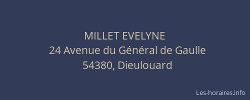 MILLET EVELYNE