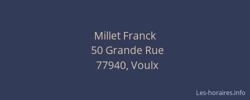 Millet Franck