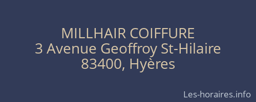 MILLHAIR COIFFURE