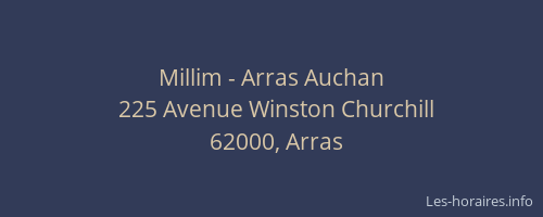 Millim - Arras Auchan