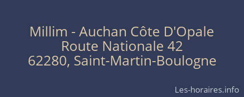 Millim - Auchan Côte D'Opale