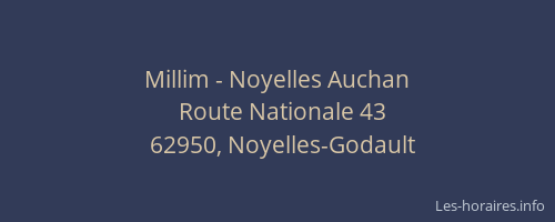 Millim - Noyelles Auchan