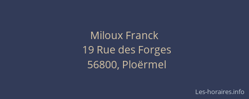 Miloux Franck
