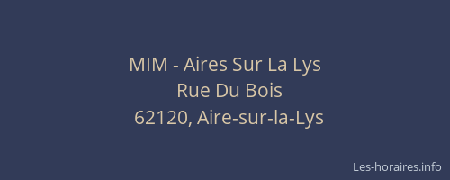 MIM - Aires Sur La Lys