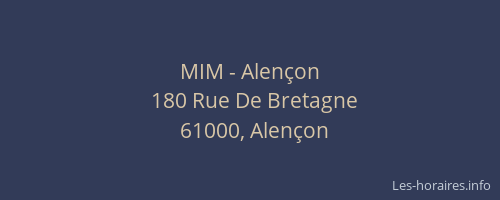 MIM - Alençon
