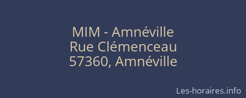 MIM - Amnéville