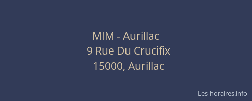 MIM - Aurillac